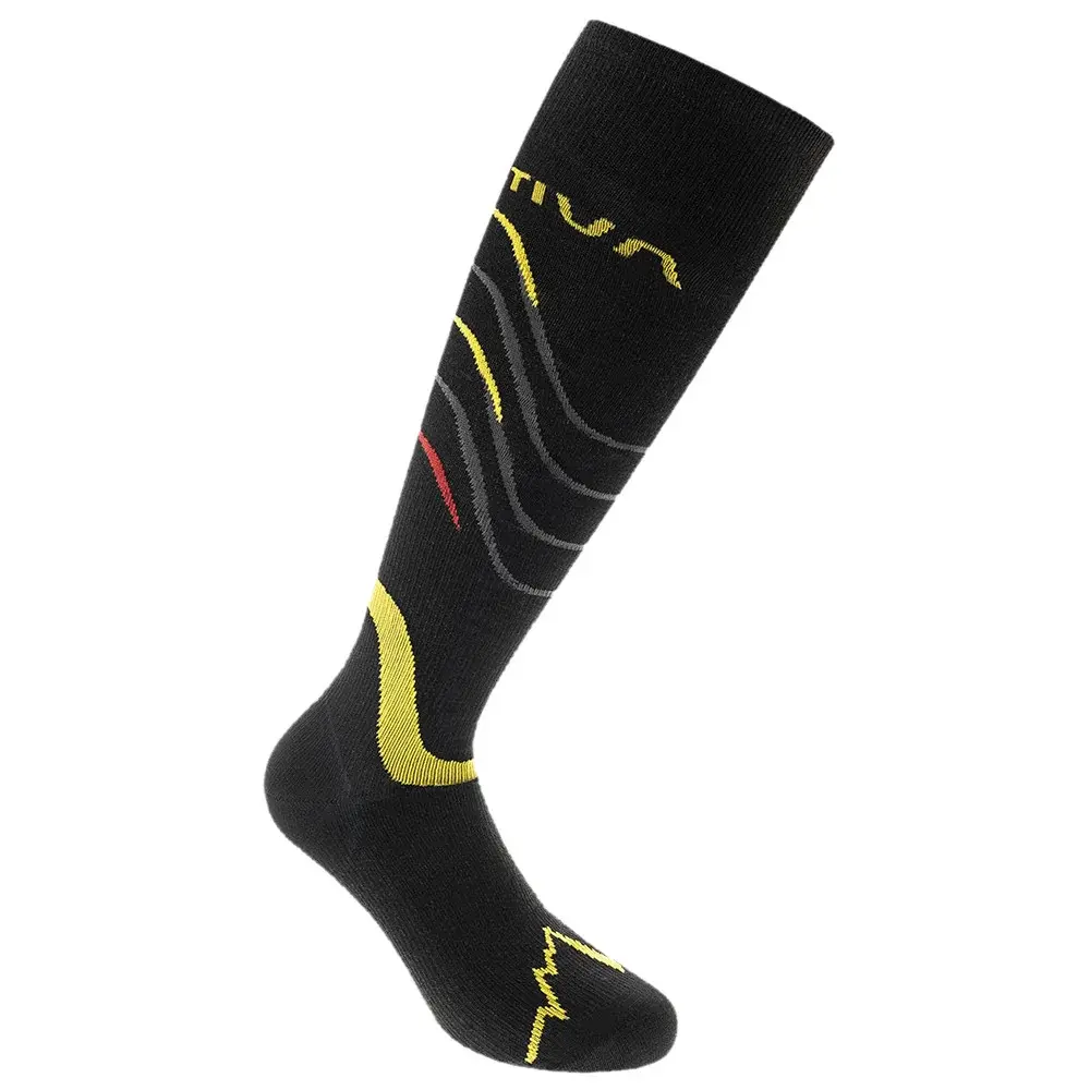 Chaussettes hautes La Sportiva Skimo Race Socks Black/Yellow