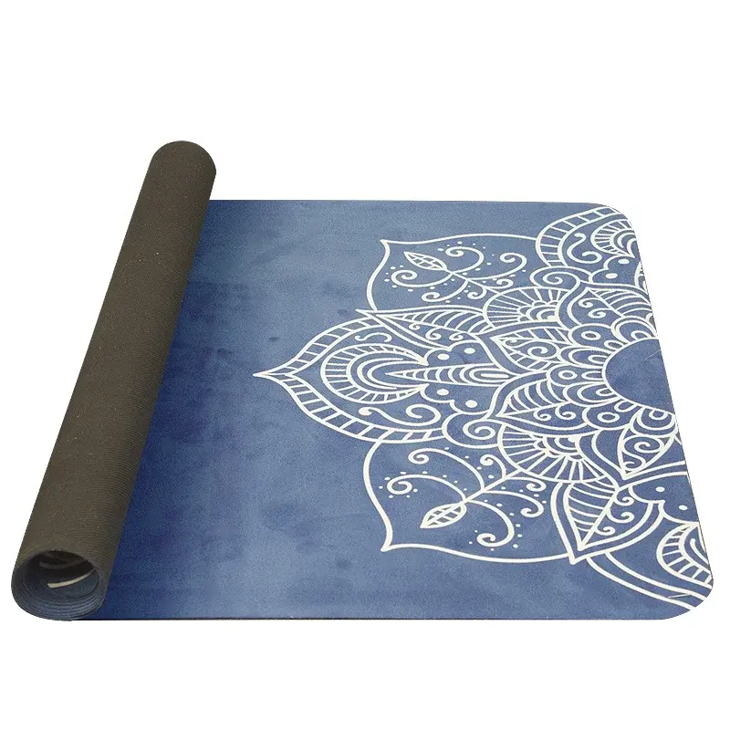 Yate Tapis de yoga Yate Yoga Mat 1850x680x1 mm motif C bleu