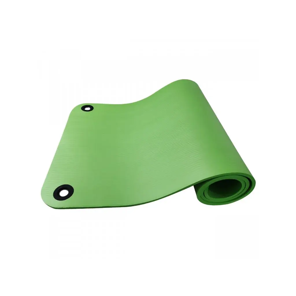 Yate Tapis de fitness Yate Fitness NBR avec trous vert
