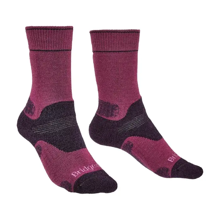 Bridgedale Chaussettes Bridgedale Hike Midweight Boot Merino Performance Women's berry/352