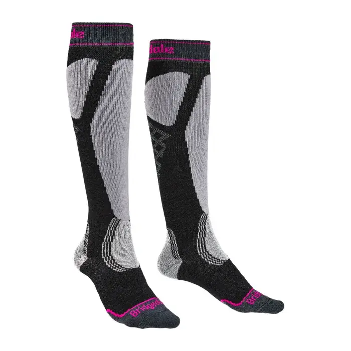 Bridgedale Chaussettes Bridgedale Ski Easy On Women's graphite/purple/134