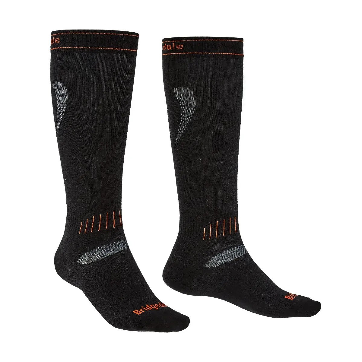 Chaussettes Bridgedale Ski Ultra Fit black/orange/009