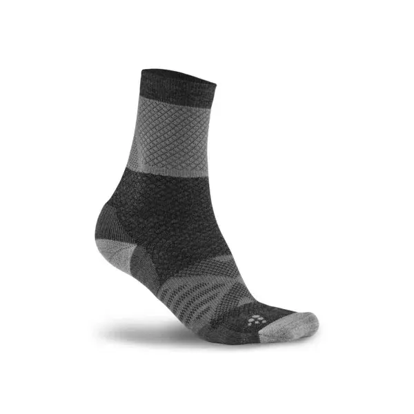 Chaussettes hautes chaudes Craft XC Warm blanc/noir