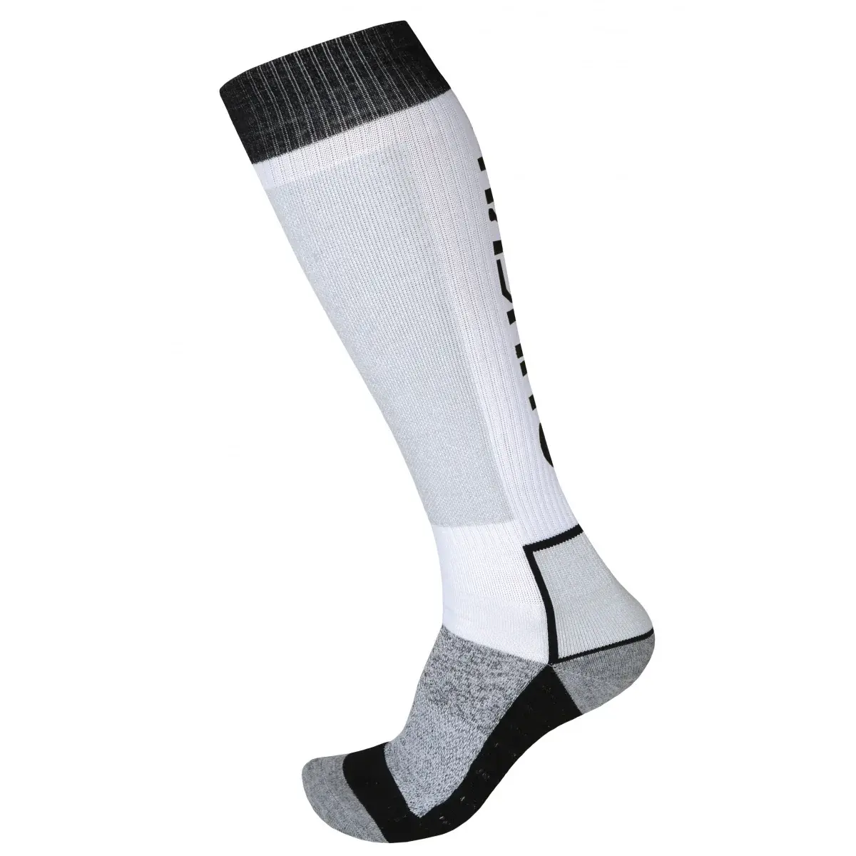 Chaussettes de ski universelles Husky Snow Wool blanc/noir