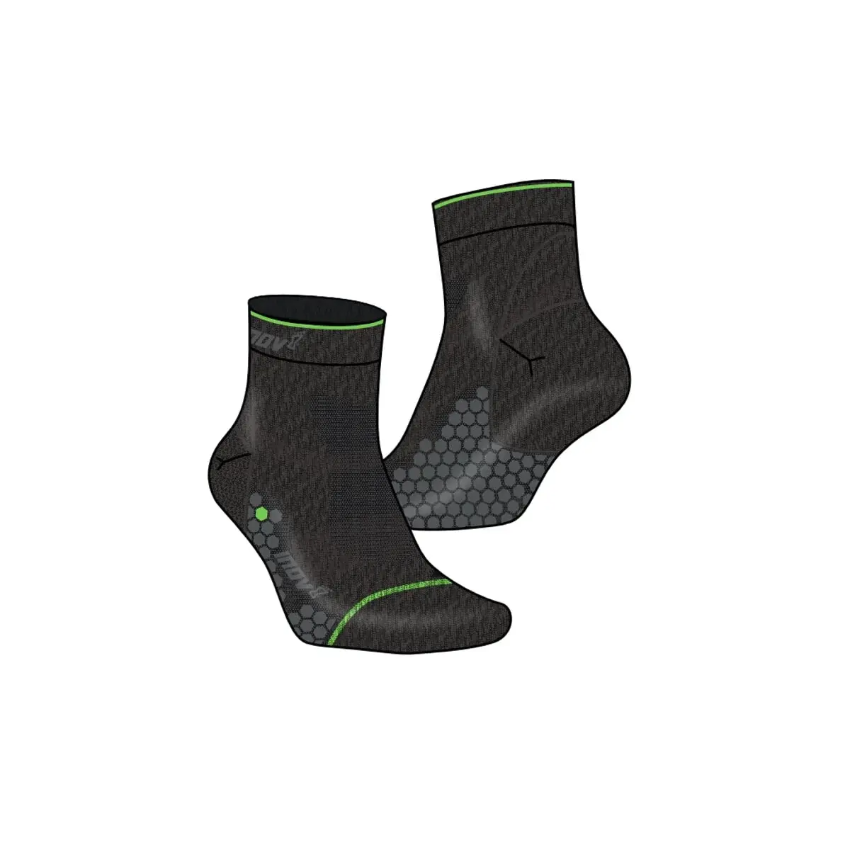 Inov8 Chaussettes Inov8 Seson outdoor sock Mid black/grey