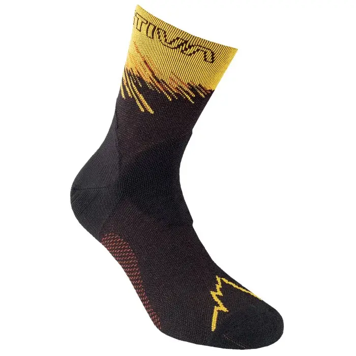 La Sportiva Chaussettes femme La Sportiva Ultra Running Socks Black/Yellow