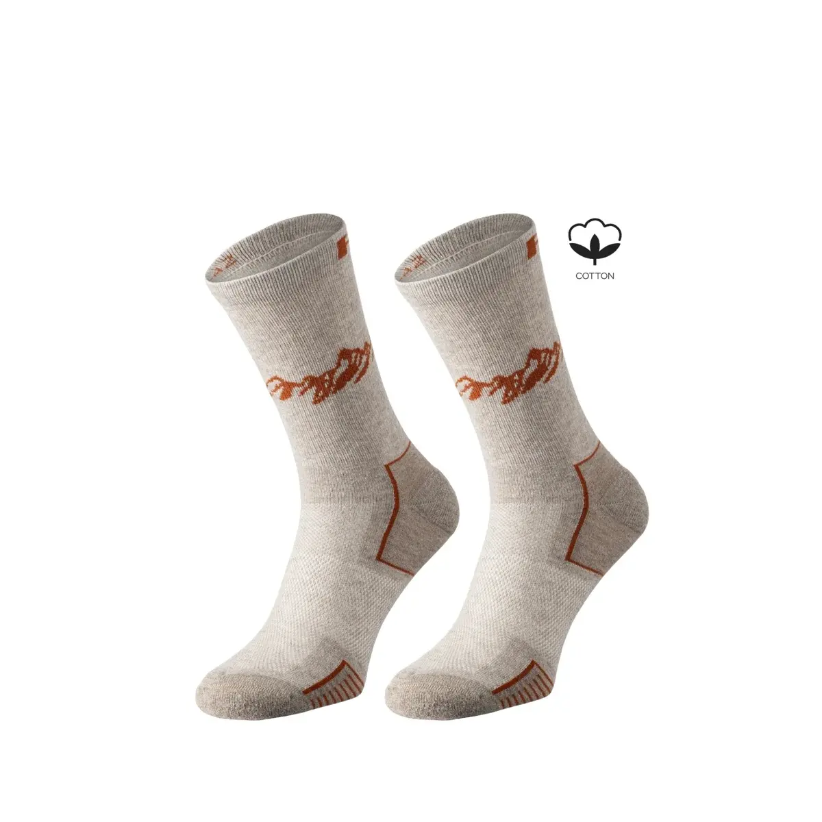 Chaussettes R2 Hike 2Pack marron, marron rouille
