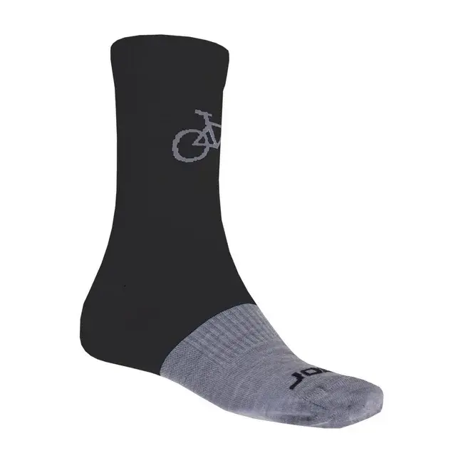 Sensor Chaussettes Sensor Tour Merino Wool noir/gris