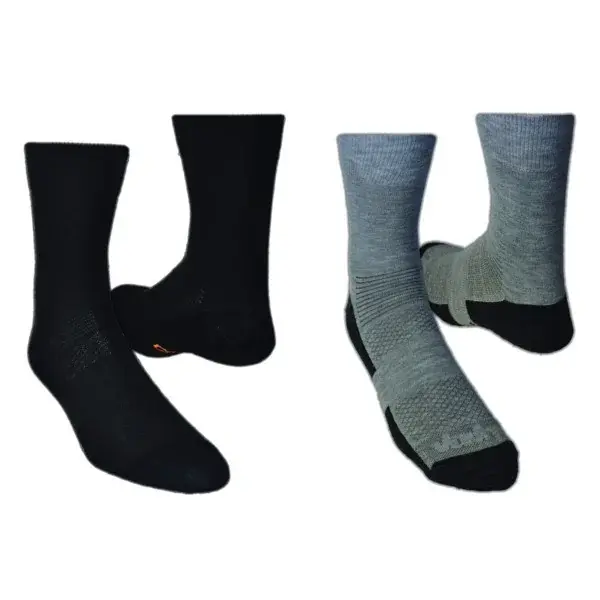 Vavrys Chaussettes Vavrys Light Trek Coolmax 2-pack noir-gris