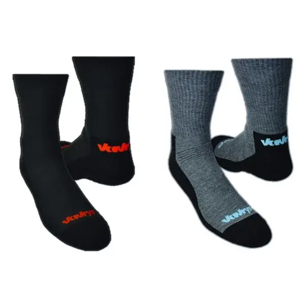 Vavrys Chaussettes Vavrys Trek Coolmax 2-pack noir-gris