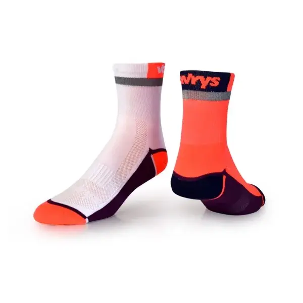 Vavrys Chaussettes Vavrys Trek Cyklo 2-pack orange-blanc