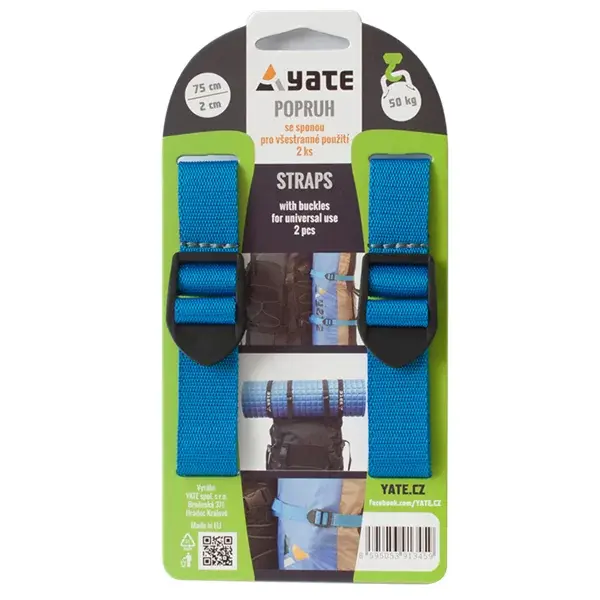 Yate Sangle Yate avec boucle 2x75 cm - 2 pcs
