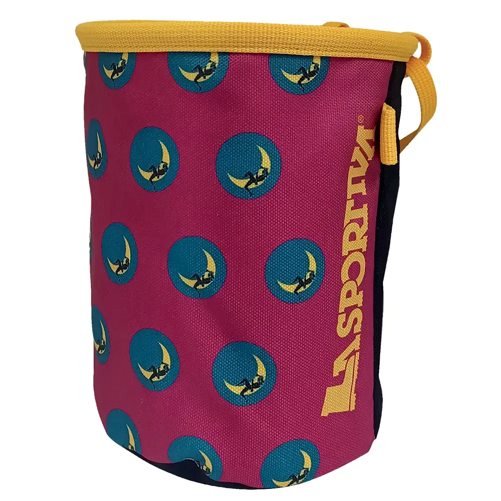 La Sportiva Sac à magnésie La Sportiva Climbing On The Moon fucsia/giallo