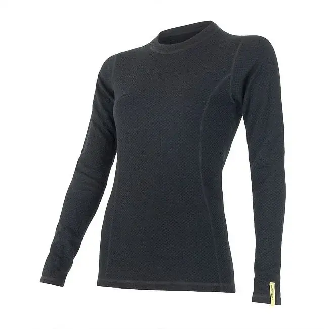 Sensor T-shirt technique manches longues femme Sensor Merino DF noir