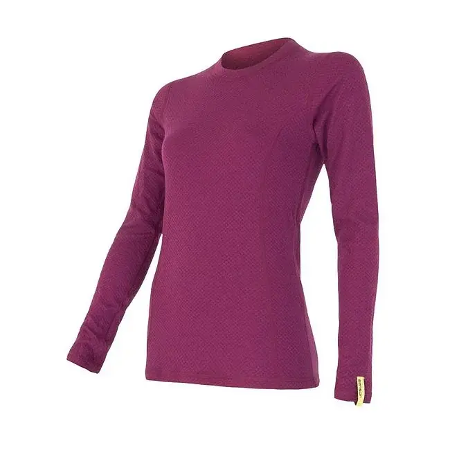Sensor T-shirt technique manches longues femme Sensor Merino DF lilla