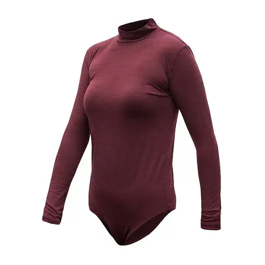 Body manches longues femme Sensor Merino Air port red