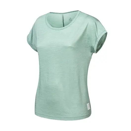 Sensor T-shirt manches courtes femme Sensor Merino Air traveller basil green