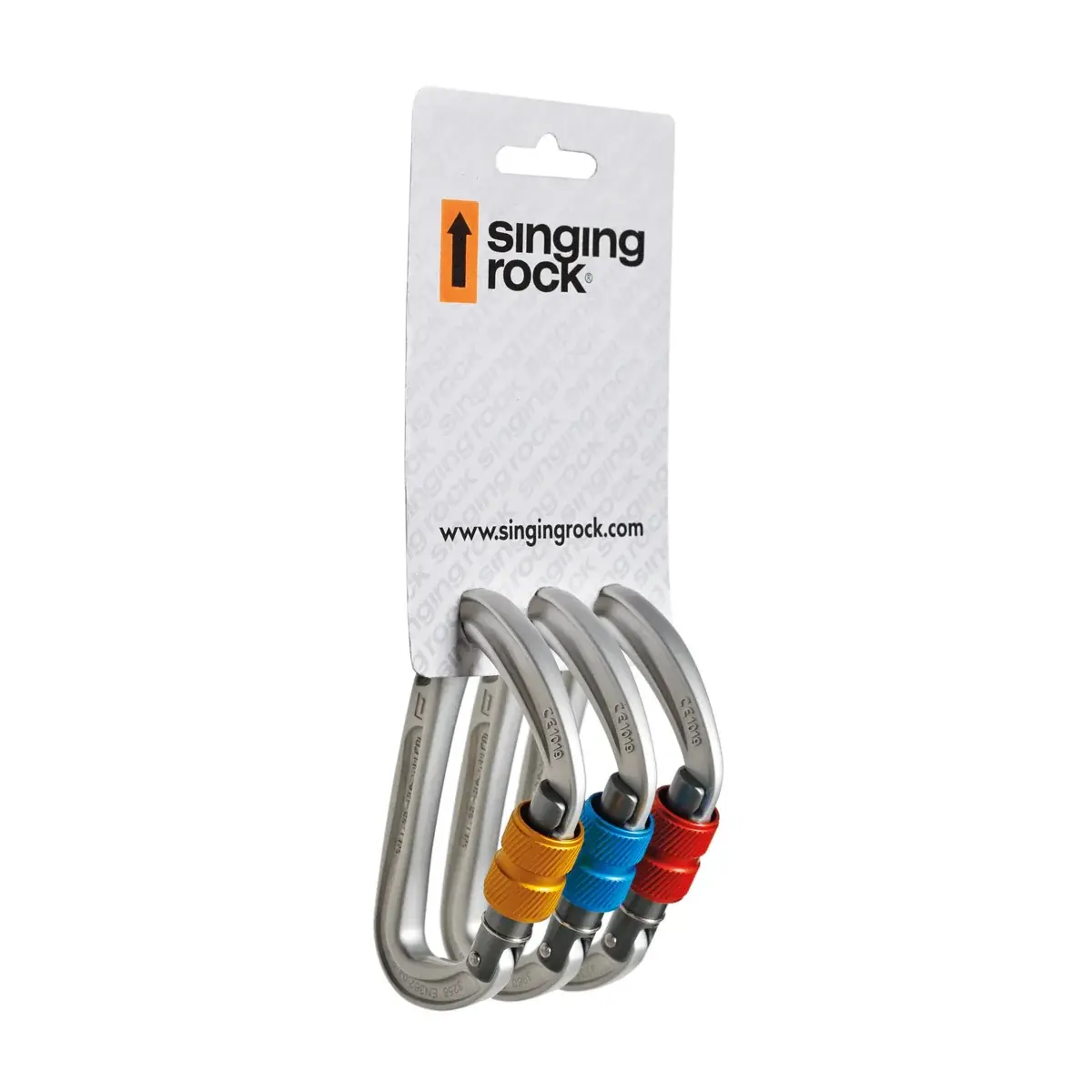 Singing Rock Lot de mousquetons Singing Rock D Colt Screw 3-pack