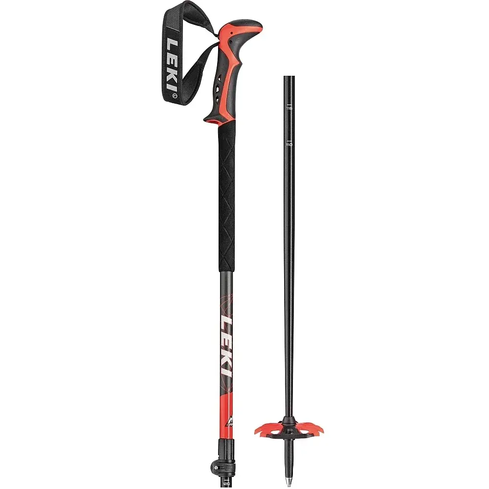 Leki Bâtons de ski de randonnée Leki Haute Route 2 dark anthracite-dark red-black 110-150cm