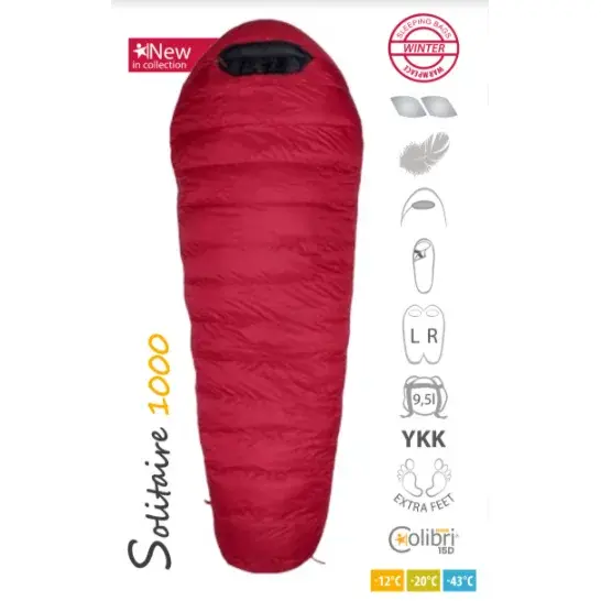 Warmpeace Sac de couchage Warmpeace Solitaire 1000