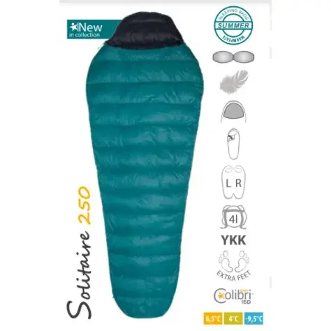 Warmpeace Sac de couchage Warmpeace Solitaire 250 Extra Feet