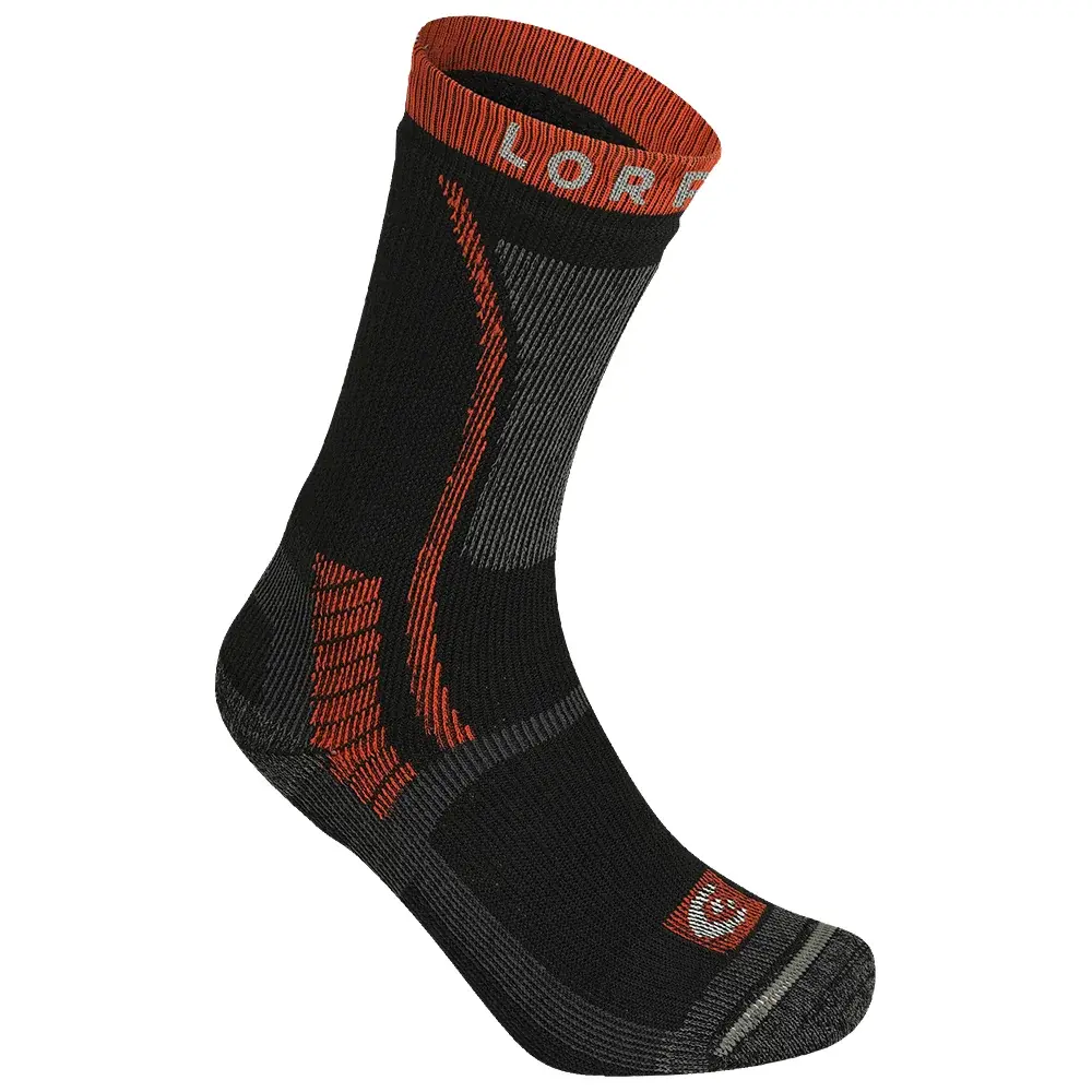 Lorpen Chaussettes de trekking Lorpen ALL SEASON TREKKER ECO 2079 BLACK/ORANGE