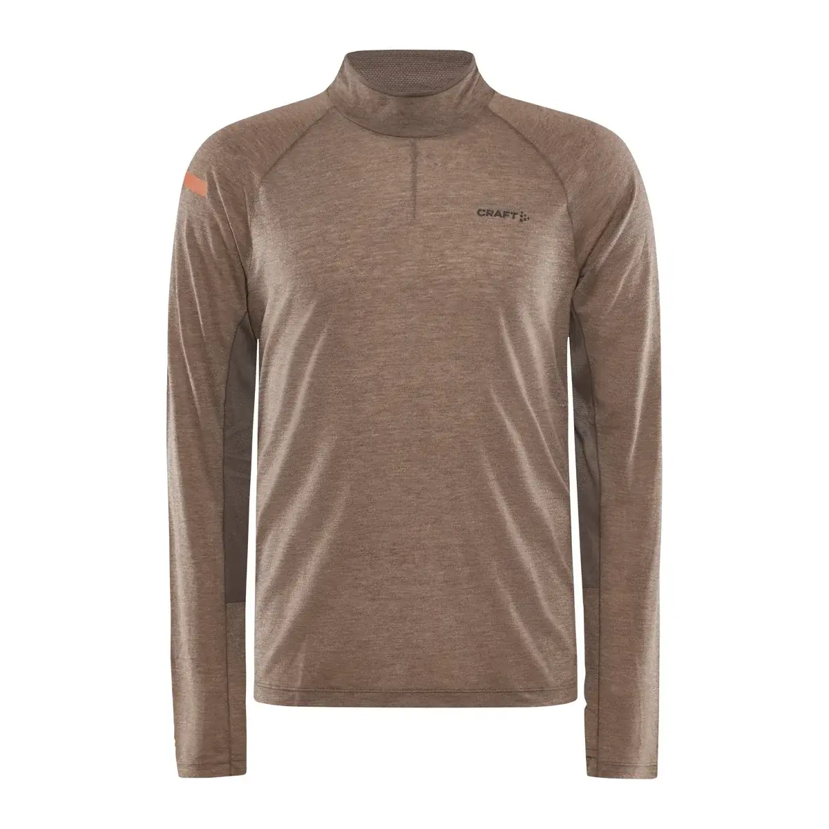 T-shirt Craft ADV SubZ Wool LS 2 marron