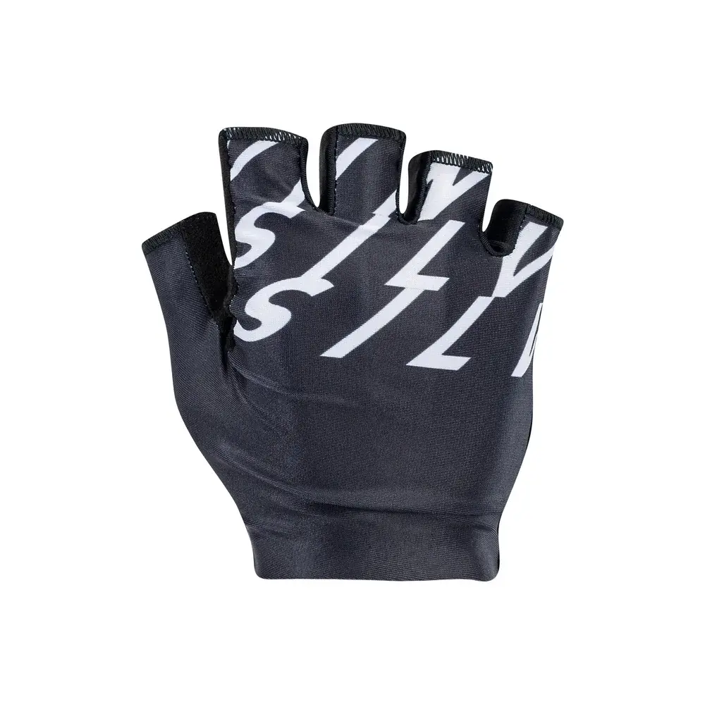 Silvini Gants de vélo unisexe Silvini Sarca Black white