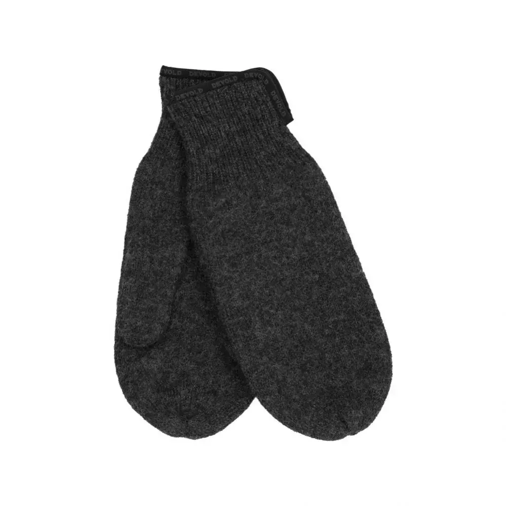 Devold Gants unisexe Devold Wool Mitten noir