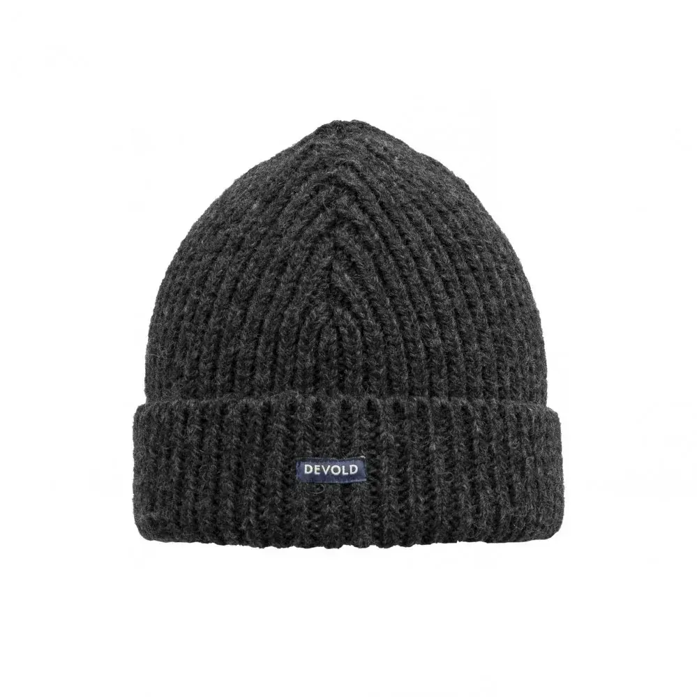 Devold Bonnet en laine Devold Nansen Wool Beanie anthacite