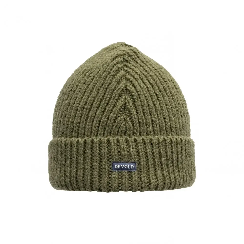 Bonnet en laine Devold Nansen Wool Beanie olive