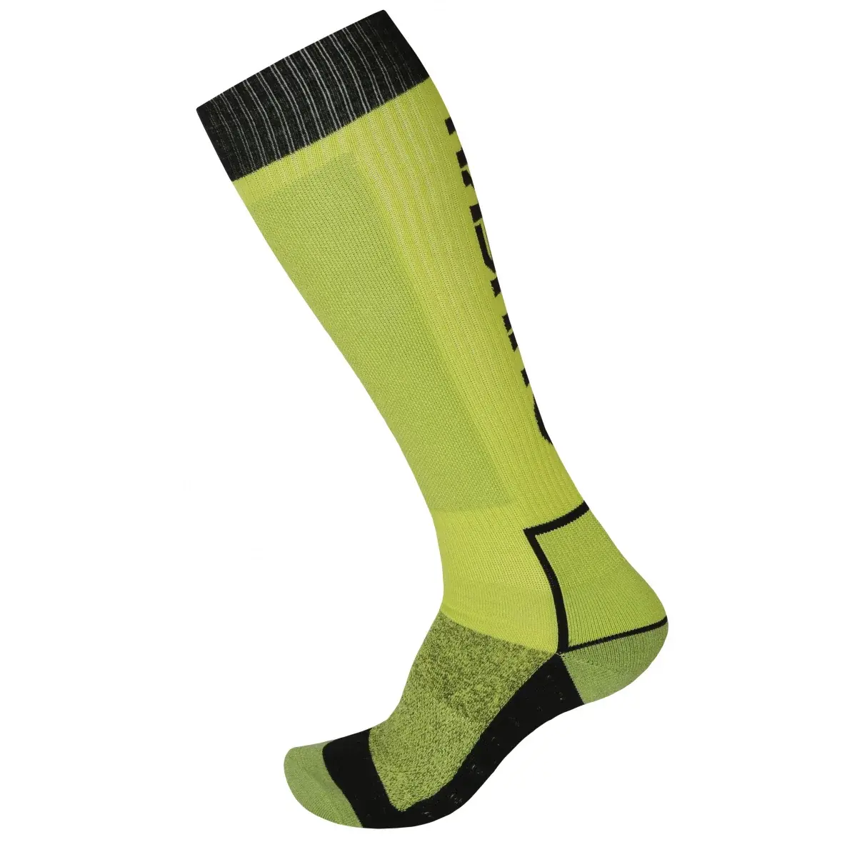Chaussettes hautes Husky Snow Wool vert/noir