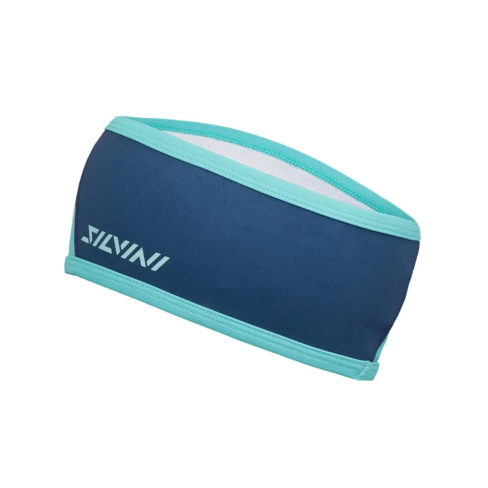 Bandeau thermique Silvini turquoise-navy