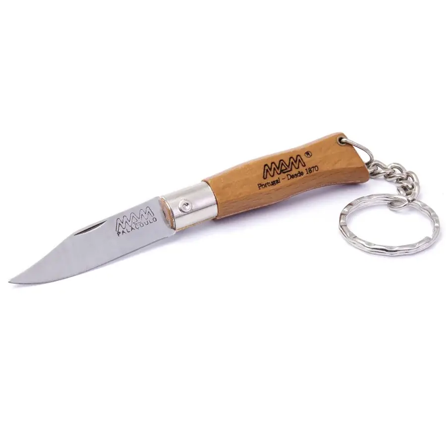 MAM Couteau pliant avec porte-clés MAM Douro 2002 4,5 cm hêtre